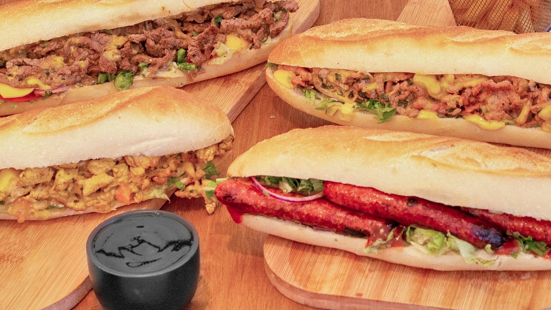 Un assortiment de sandwichs du Dakota