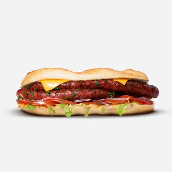 Le sandwich merguez et ses crudités